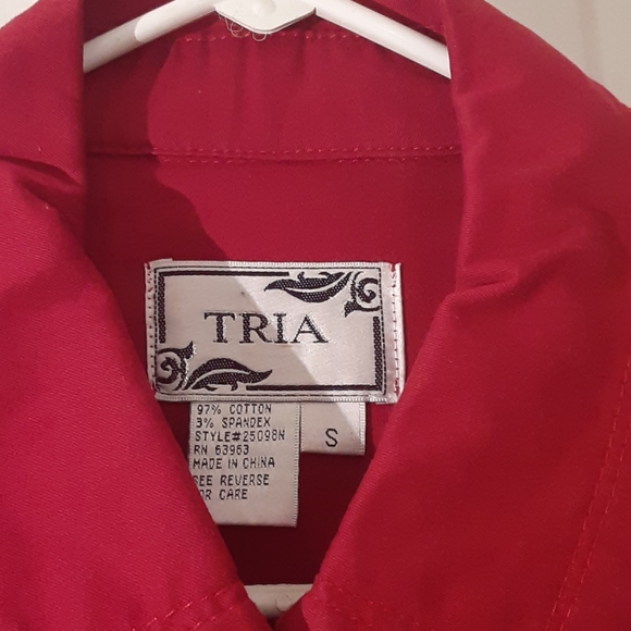 Red Button Up Jacket - Picture 2 of 4